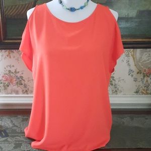 Nine West cold-shoulder top,  M